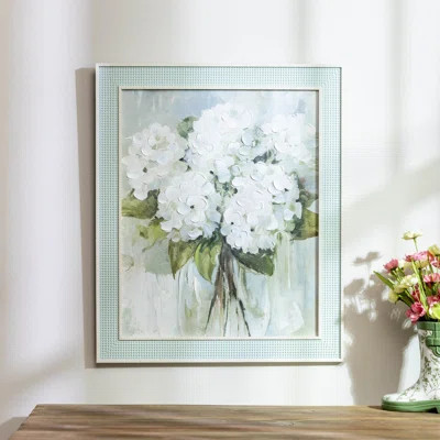 Framed Hydrangea Canvas Art 24"H | Wayfair North America