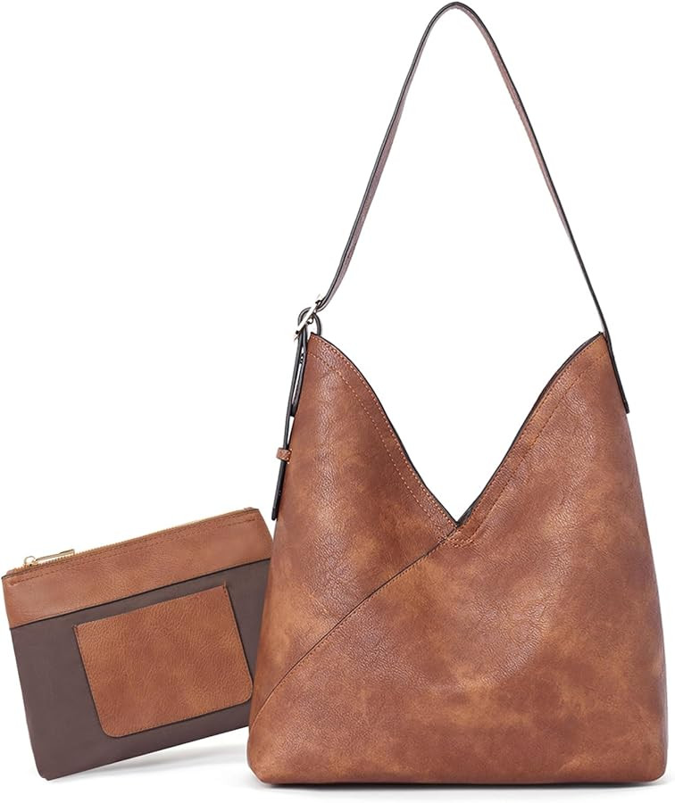 CLUCI Purses for Women Tote Handbags Vegan Leather Hobo Bags Fashion Large Ladies Shoulder Bag | Amazon (US)