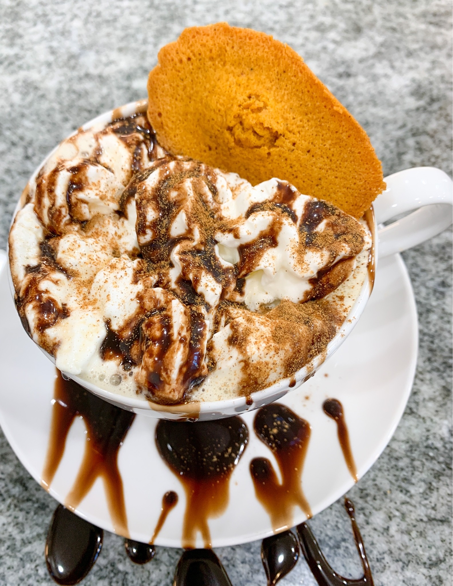 It’s officially the first day of Fall! 🍁🍂Sipping on my Pumpkin Spice Chocolate Caramel Latte. Served in my Spin White Porcelain Cup And Saucer Duo Set. #PSL #PumpkinSpiceLatte #Latte #fallvibes #Fall #Coffee #Kitchenware 

#LTKhome