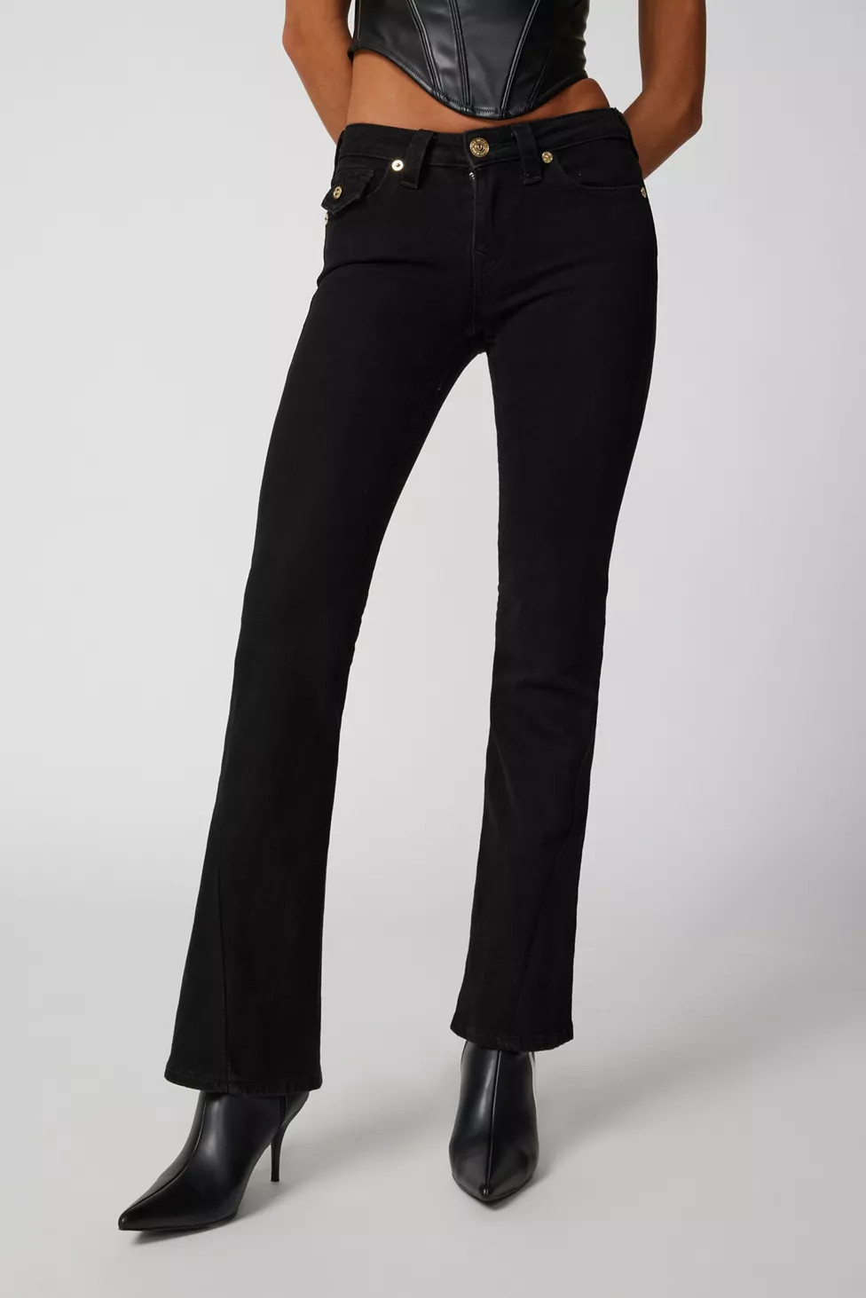 True Religion Joey Low-Rise Flare Jean | Urban Outfitters (US and RoW)