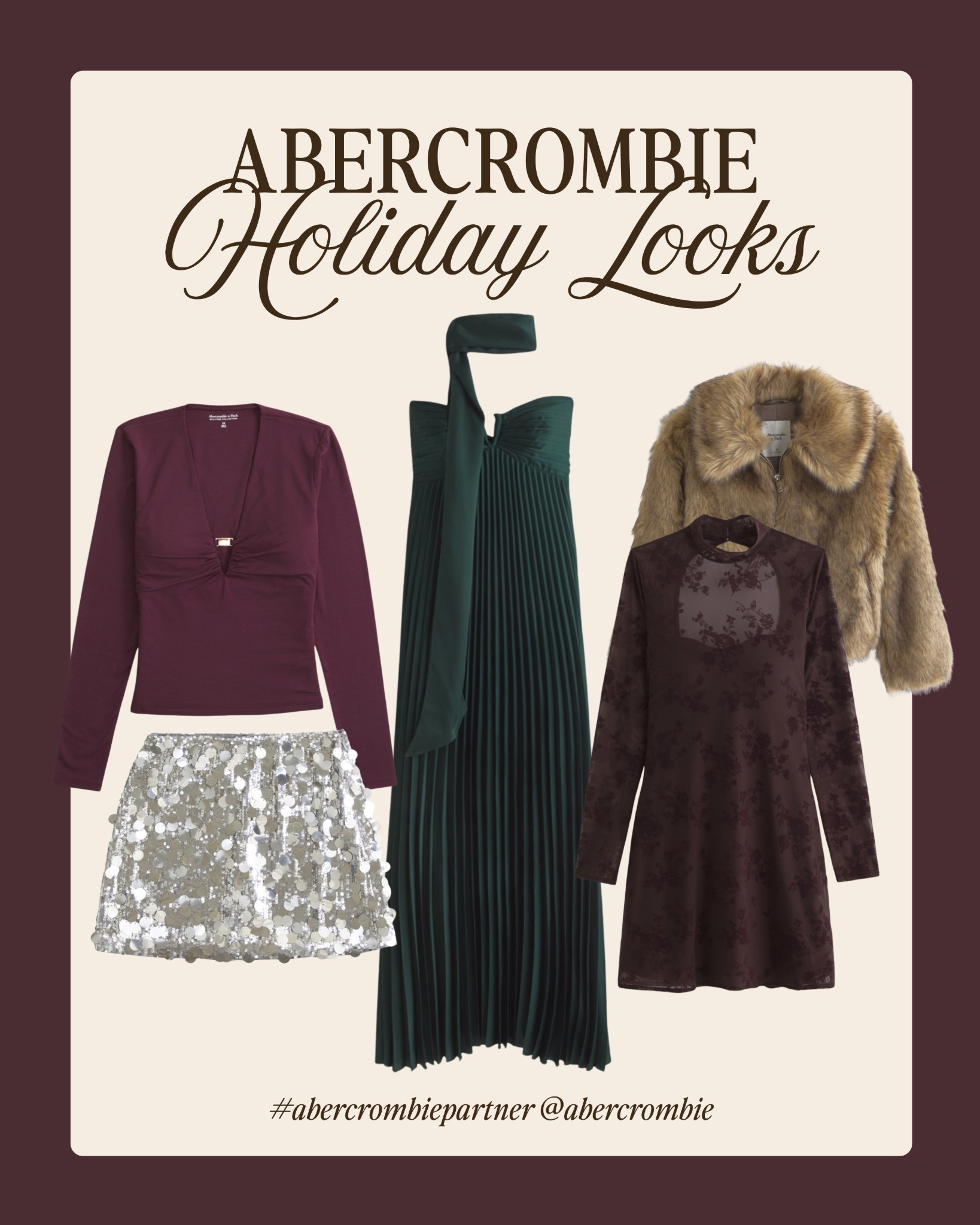 #abercrombiepartner 25 - 50% off everything plus stackable 15% off code: CYBERAF @abercrombie 

Holiday party looks! 

*Offer valid in stores and online from 11/24/2025-12/1/2025 in US/CA. Excludes clearance and gift cards. Online price reflects discount.

*Use code CYBERAF to get an additional 15% off everything in stores and online at checkout from 11/24/2025-12/1/2025 in US/CA. Excludes clearance and gift cards. See details online. 

#LTKHoliday #LTKCyberWeek #LTKSeasonal