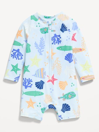 Printed Swim Rashguard Bodysuit for Baby | Old Navy (CA)