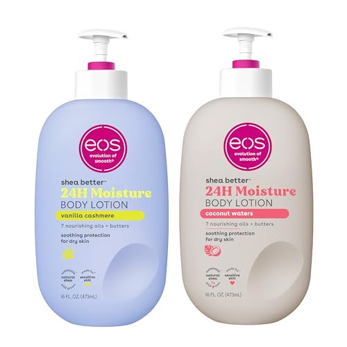 Bundle of eos Shea Better Body Lotion- Vanilla Cashmere, Coconut Waters, 24-Hour Moisture Skin Care, Lightweight & Non-Greasy, Made with Natural Shea, Vegan, 16 fl oz | Amazon (US)