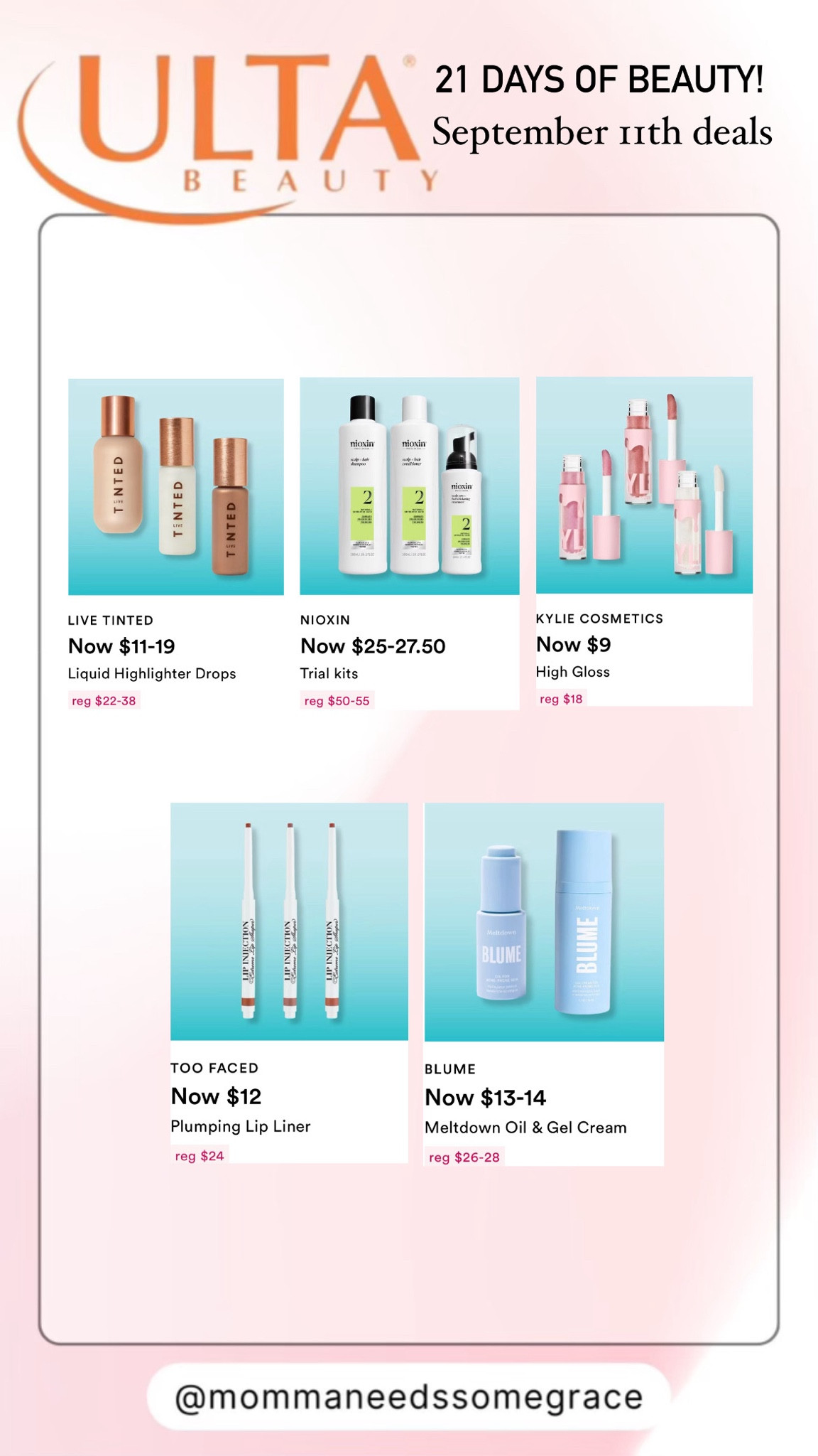 Ulta 21 days of beauty! September 11th deals! 

#LTKSaleAlert #LTKFallSale #LTKBeauty