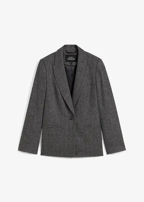 Wollblazer mit Fischgratmuster | Bonprix DE