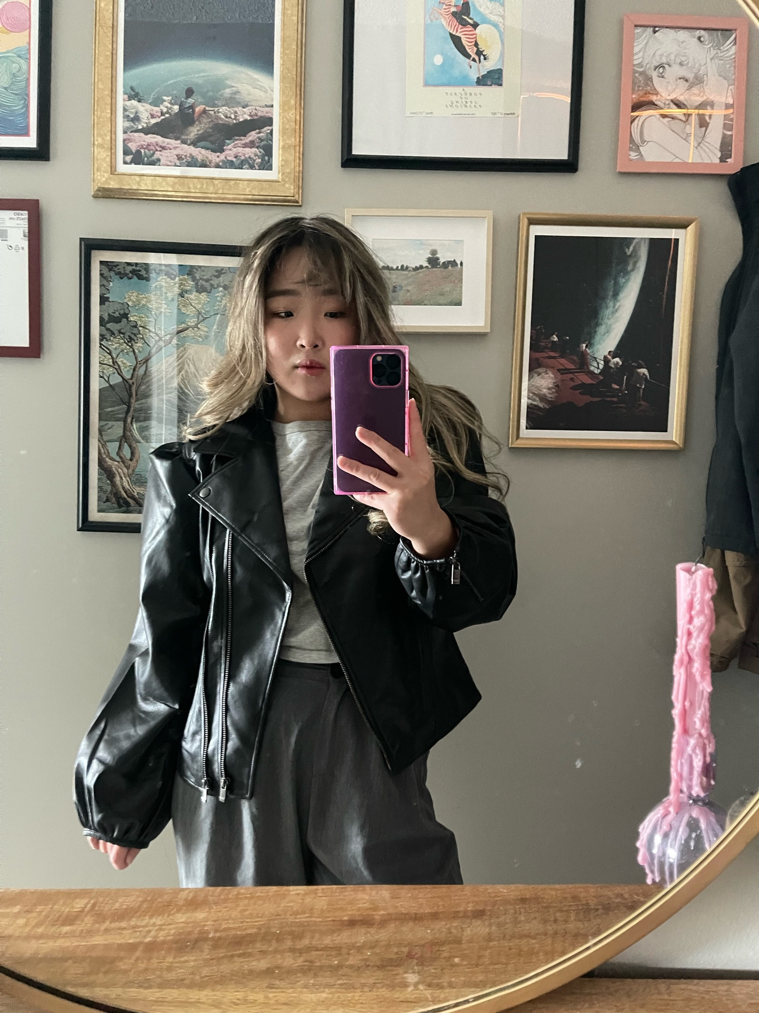 Leather jacket for fall / autumn 22, groundbreaking I know #leatherjacket #autumn #falloutfits #autumninspo #fall inspo fall inspo fall outfits #blackleather 

#LTKfit #LTKSale #LTKSeasonal