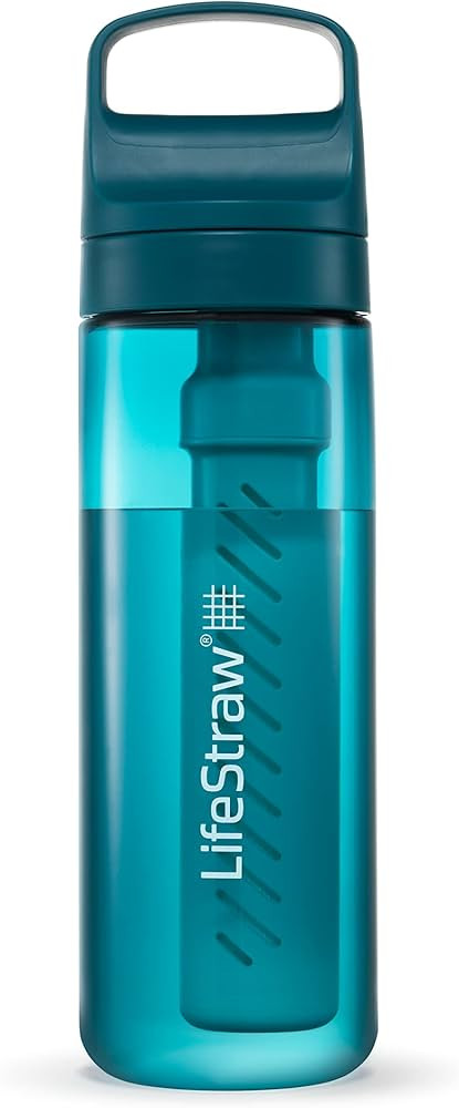 LifeStraw Go Series – BPA-Free Water Filter Bottle for Travel and Everyday use removes Bacteria... | Amazon (US)