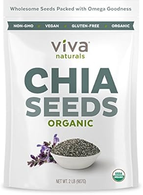 Viva Naturals Organic Raw Chia Seeds (2 LB) | Amazon (US)