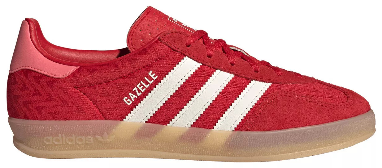 adidas Women's Gazelle Indoor Shoes, Size 5.5, Better Scarlet/Core White/Gum 3 | DICK'S Sporting Goods