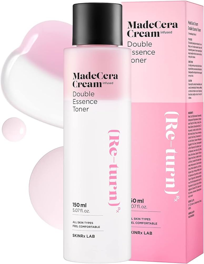 SKINRxLAB MadeCera Cream Double Essence Korean Toner 150ml (5.07fl.oz.) - Hydrating and Soothing ... | Amazon (US)