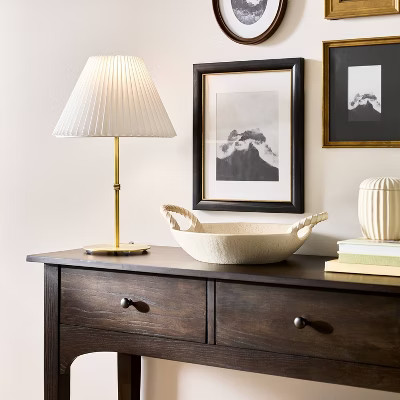 Tapered Lamp Shade with Knife Pleat White - Threshold™ designed with Studio McGee | Target