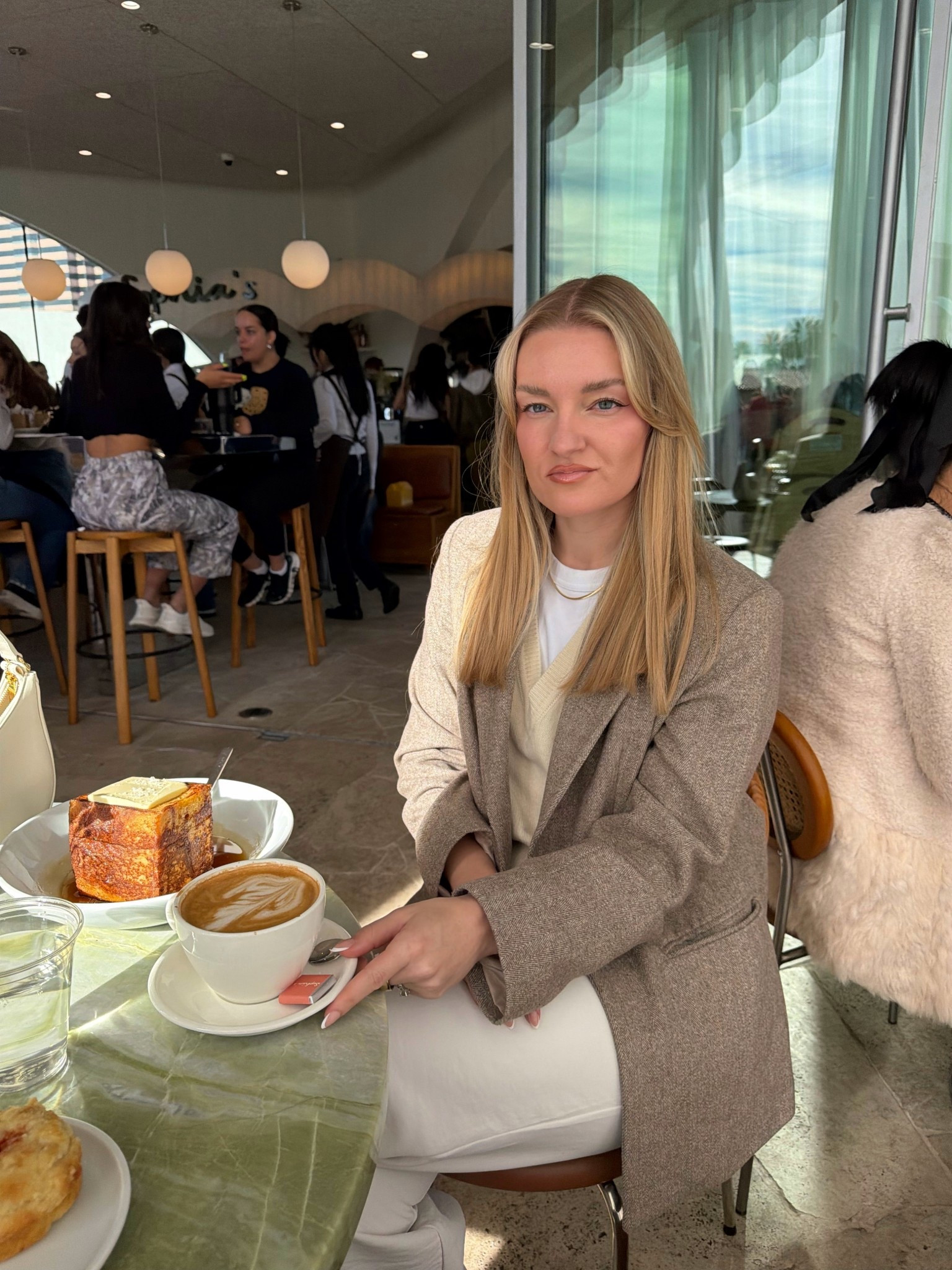 Saint + Sofia sweater vest, blazer is old from Zara. Best white t shirts, Uniqlo!! 