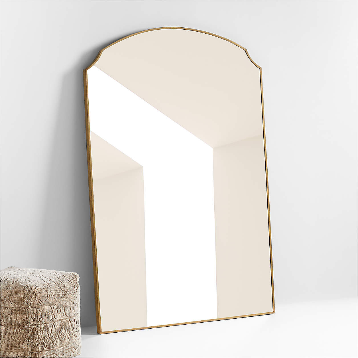 Emmy Black Floor Mirror + Reviews | Crate and Barrel | Crate & Barrel