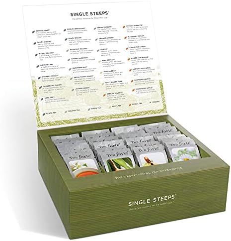 Tea Forte Assorted Tea Gift Set, 28 Assorted Loose Leaf Teas, Single Steeps Tea Chest Gift Box, Clas | Amazon (US)