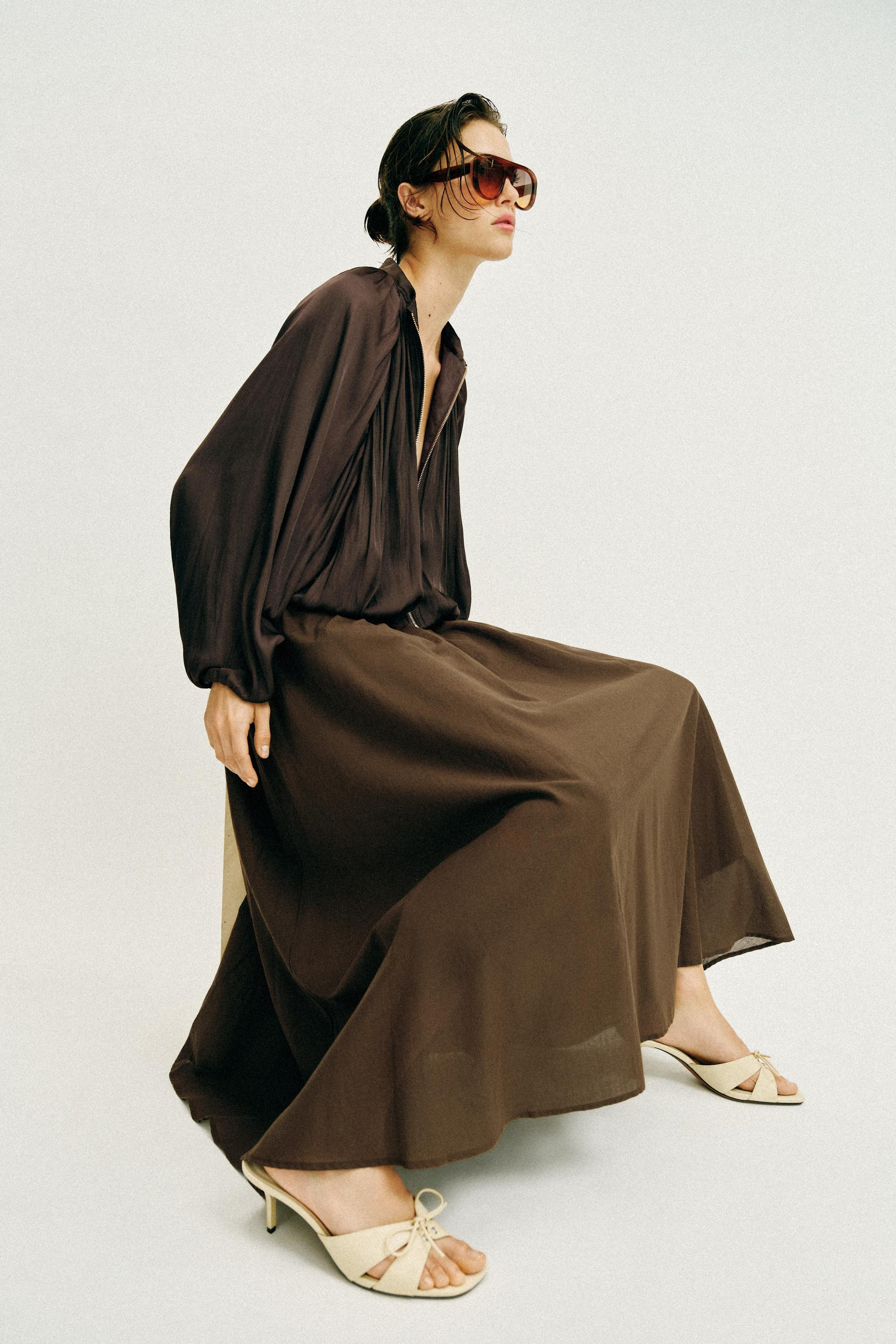 LAYERED MIDI SKIRT | Zara US
