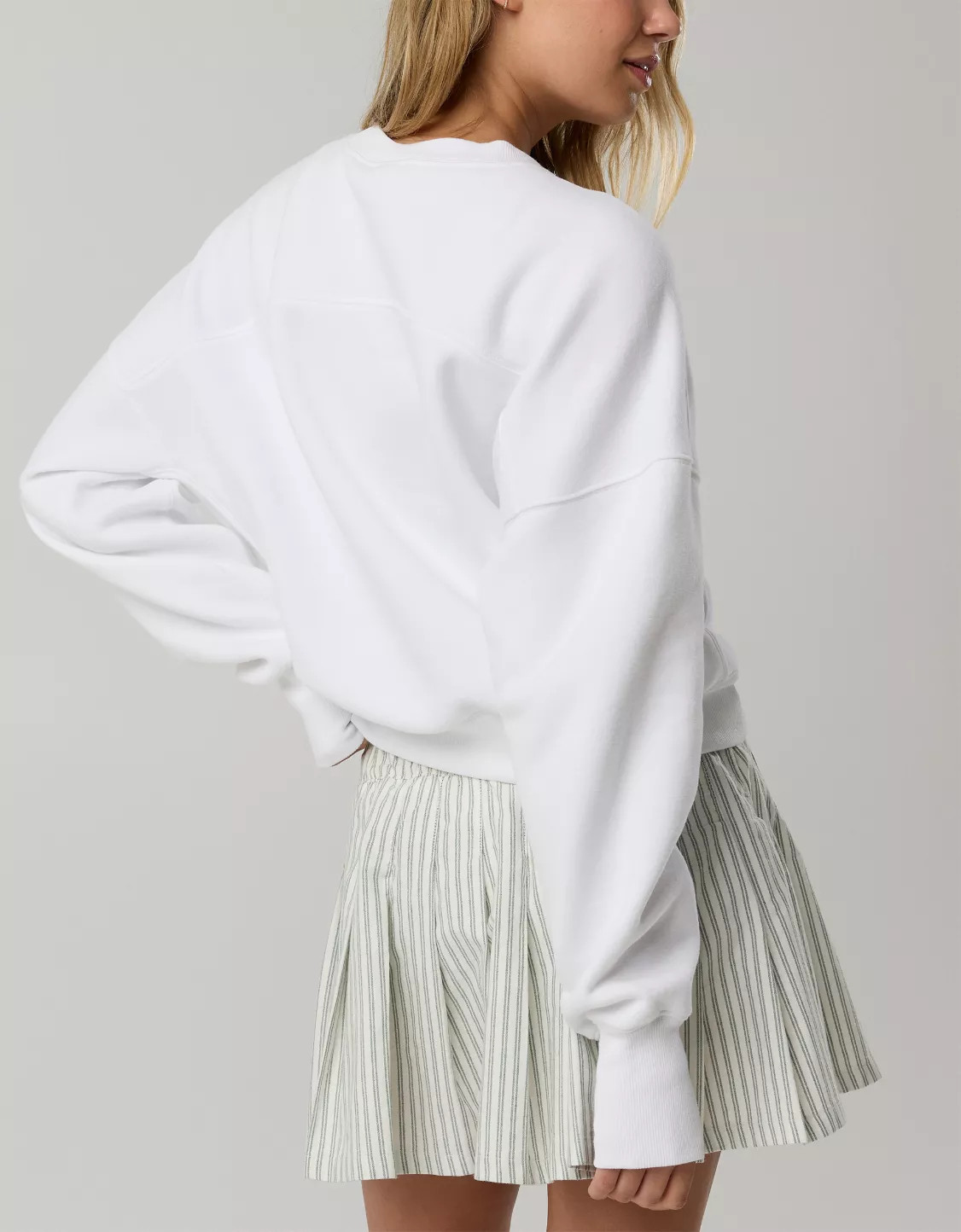 OFFLINE By Aerie Cloud Fleece Classic Crewneck Sweatshirt | Aerie