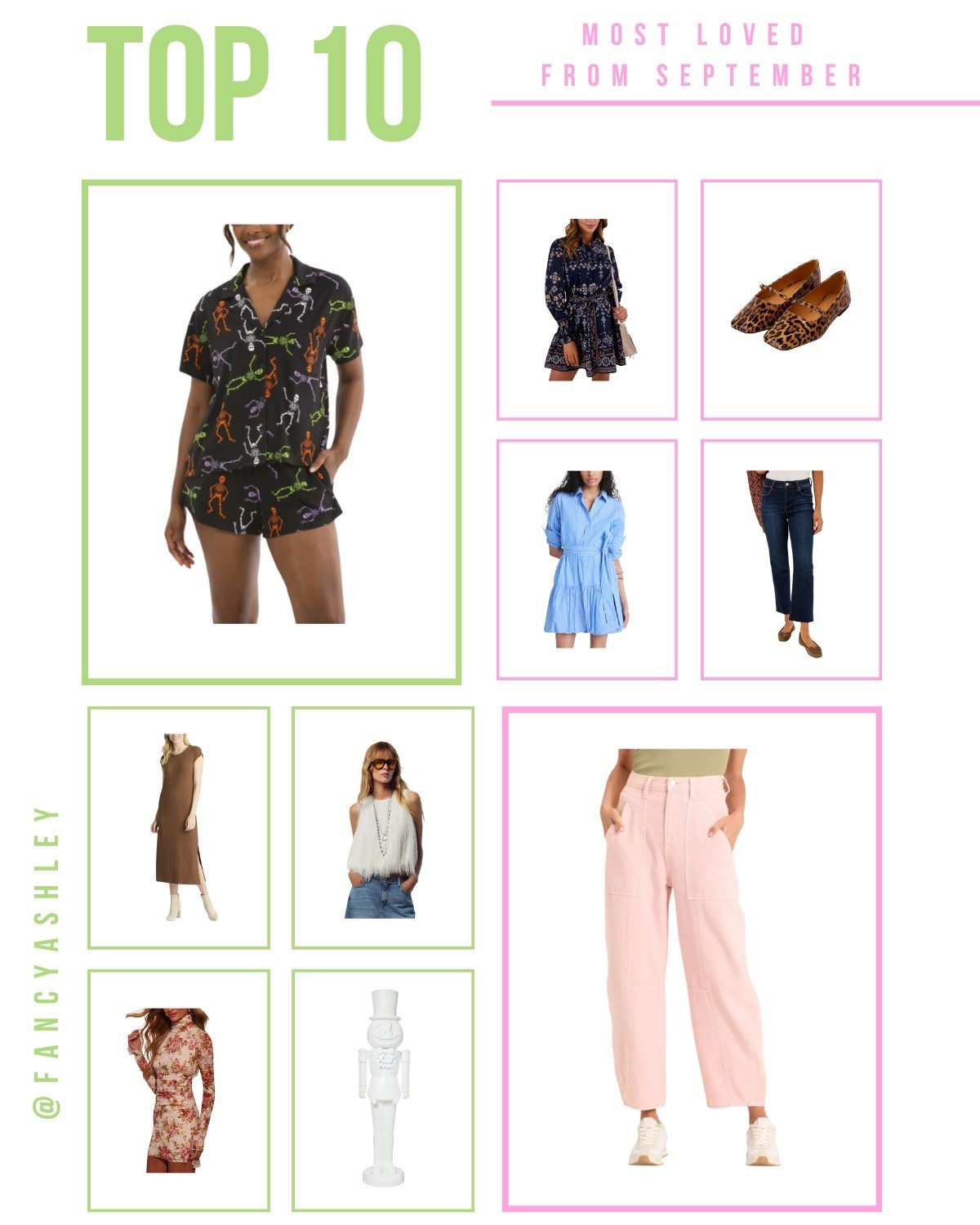 Your September faves are here! Cutest fall finds with our fave Target barrel jeans coming in on top - love a good pink situation. Also obsessed with the Walmart Halloween PJs that are still in stock, grab them for under $20 just in time for Halloween! Also have a few fab dresses and my fave Avara leopard print flats that are total fall perfection. So good!

#LTKStyleTip #LTKSeasonal