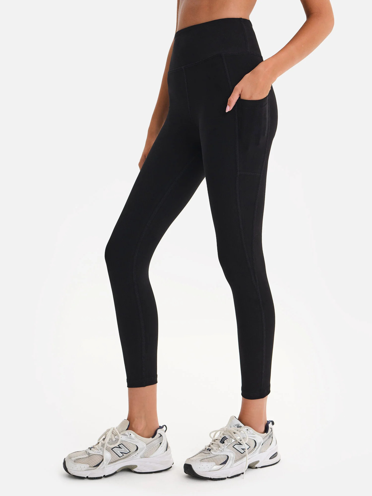 Organic Stretch Midi Legging with Pockets | MATE The Label