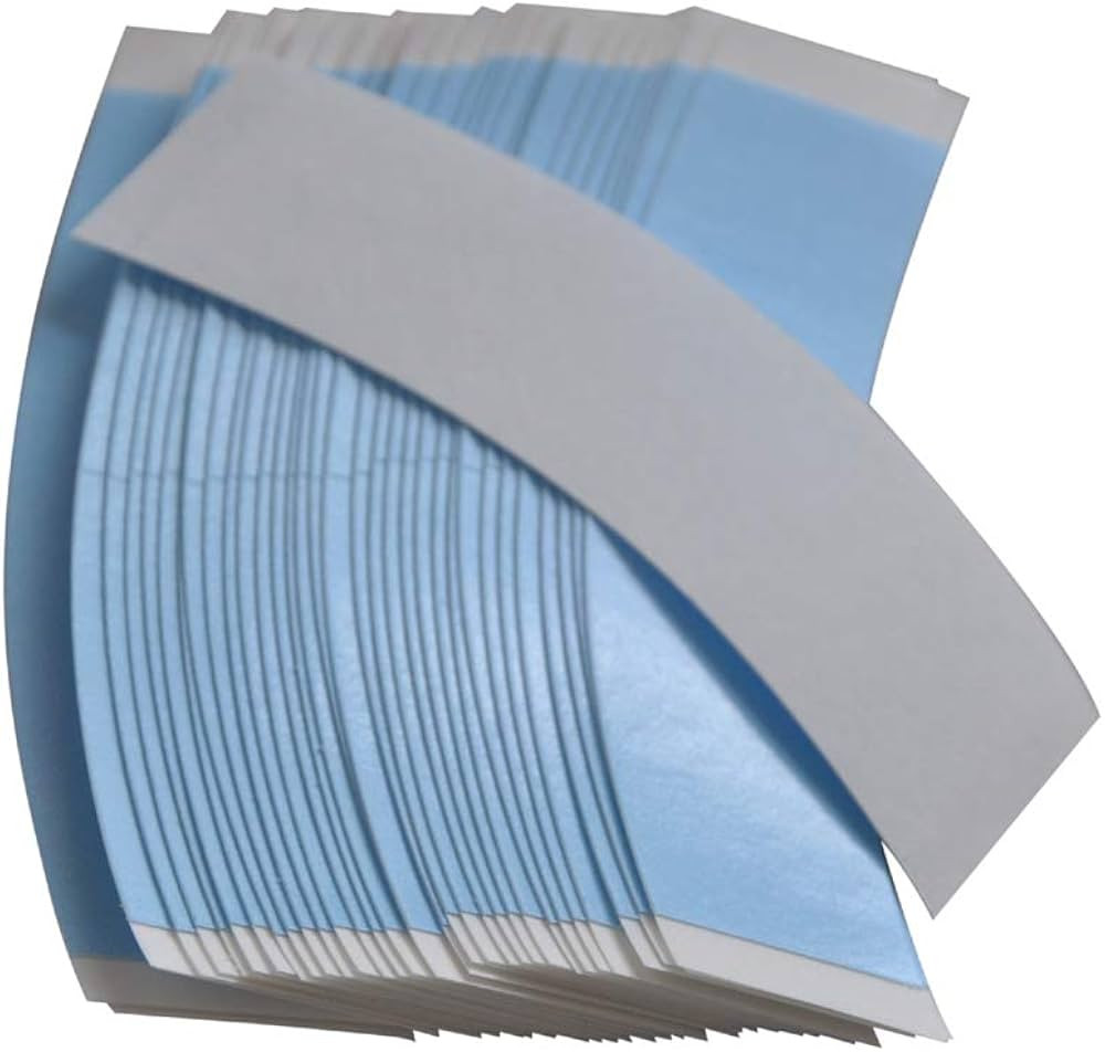 36pcs Blue Double Sided Waterproof Lace Wigs Adhesive Tape Strips for Lace Front Wig Toupee | Amazon (US)
