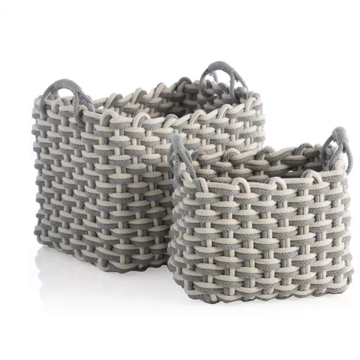 Set of 2 Grey Dharma Baskets  - Gray - Shiraleah | Target
