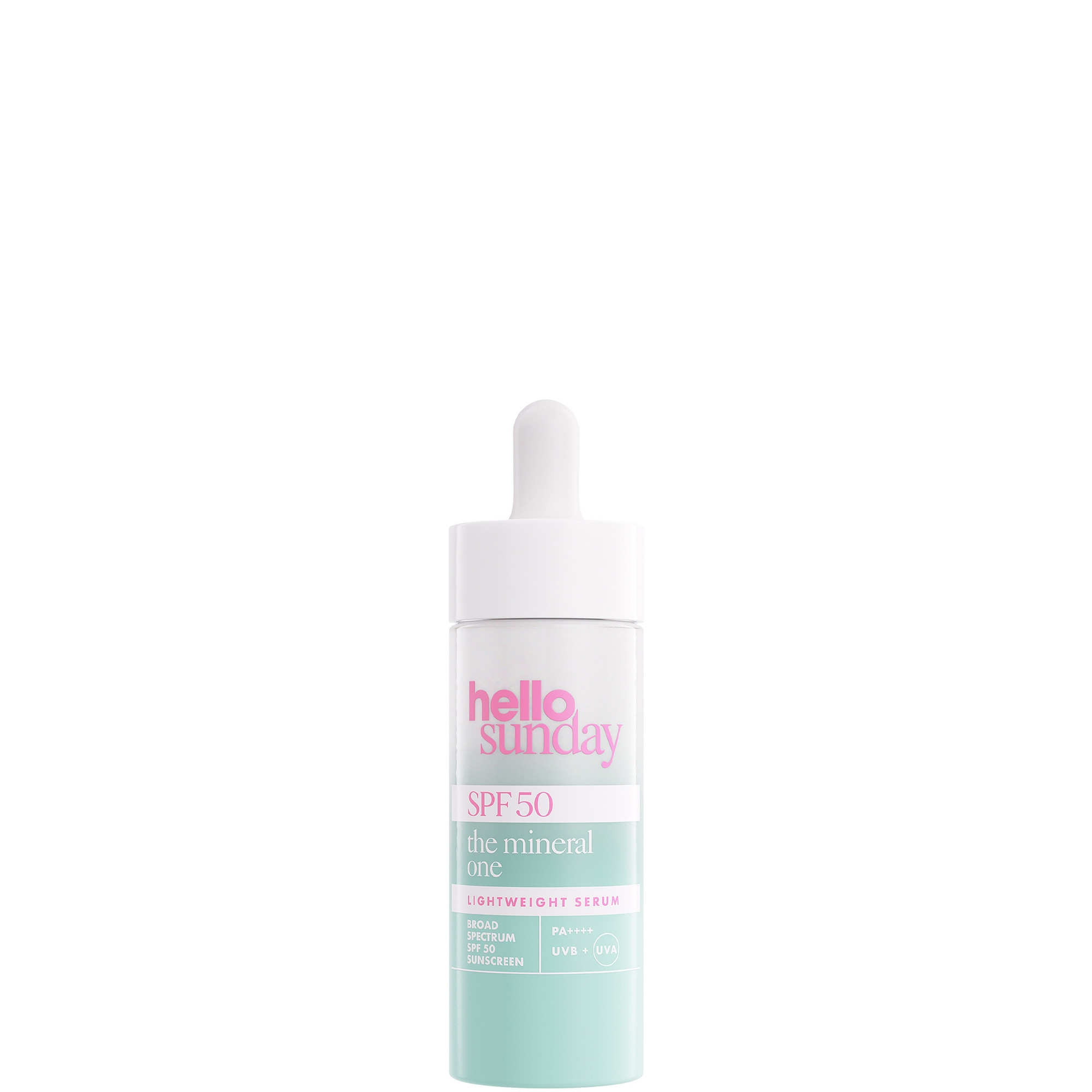 Hello Sunday The Mineral One Lightweight Serum with Hyaluronic Acid SPF50 30ml | Cult Beauty