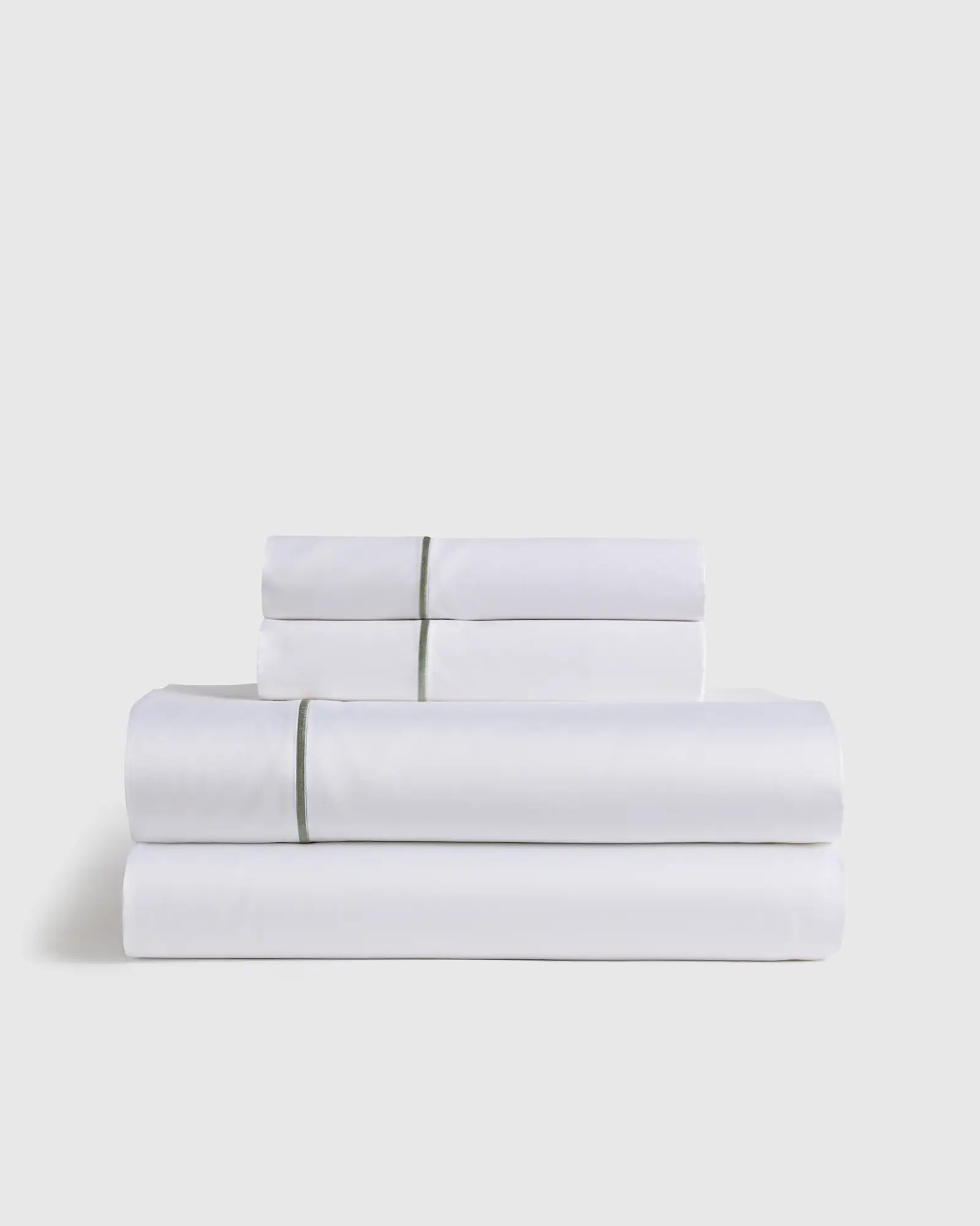 Signature Giza Cotton Sateen Embroidered Sheet Set | Quince