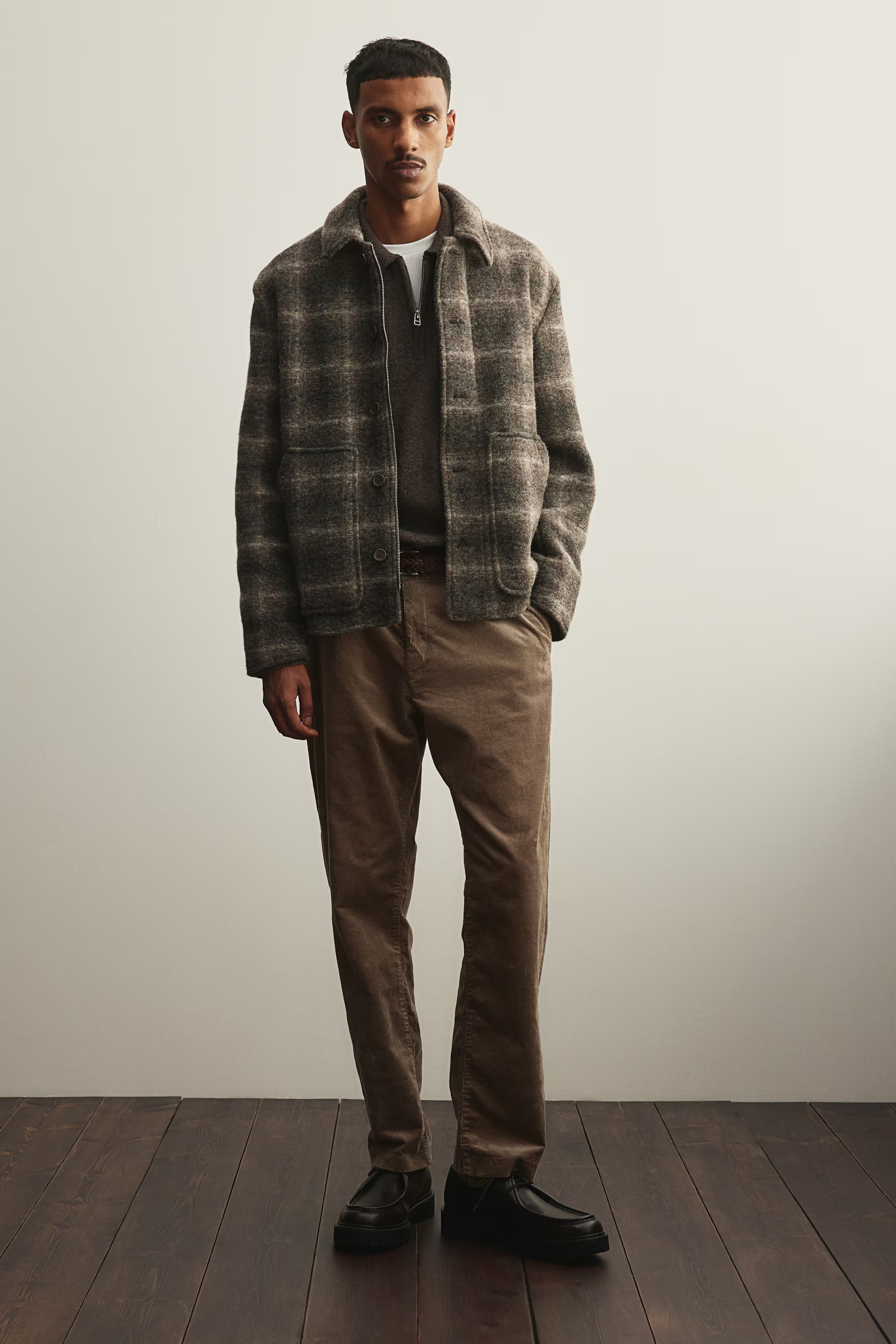 Regular Fit Corduroy Pants - Dark beige - Men | H&M US | H&M (US + CA)