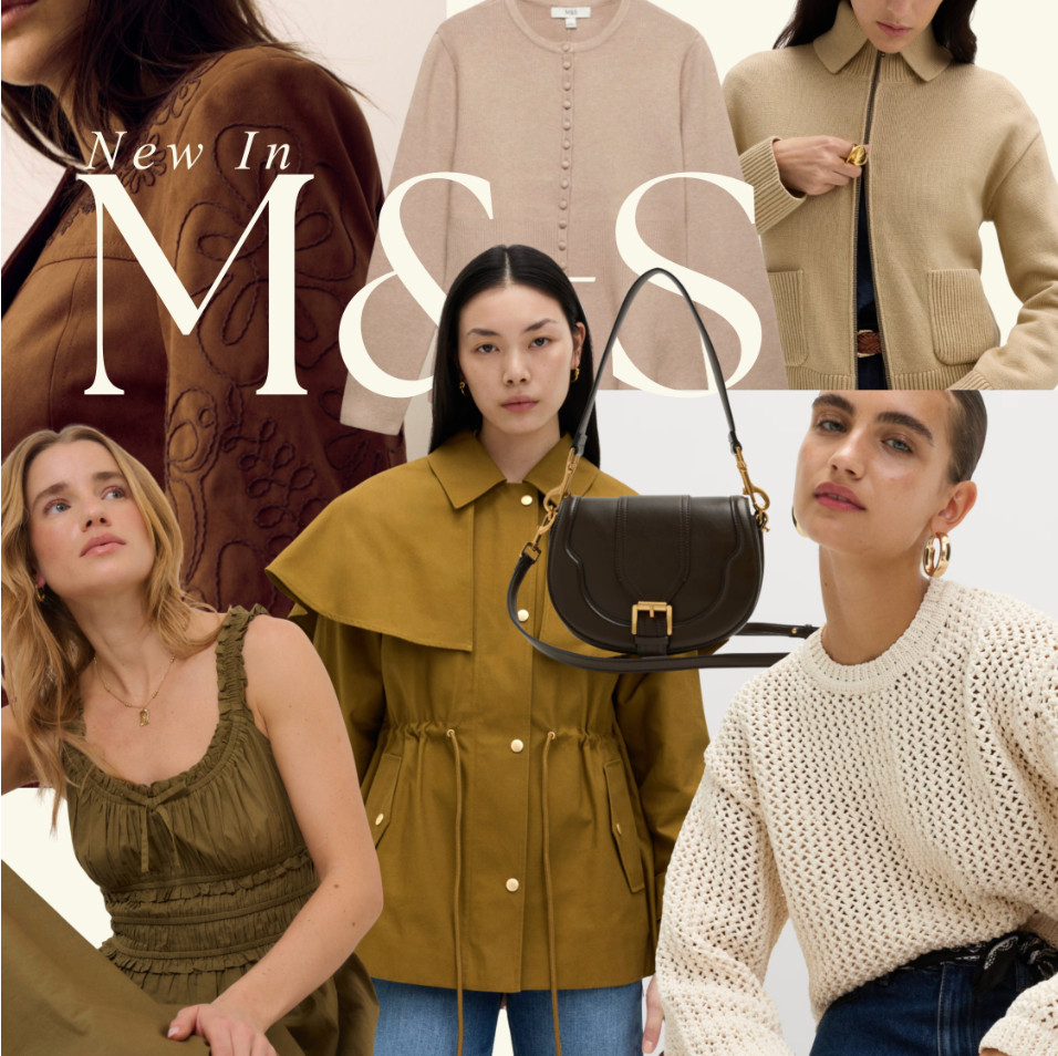 New in on the highstreet from Marks and Spencer 🤎 Spring wardrobe staples from M&S. Knitwear, suede jacket, Spring dresses. 

 #LTKFashionMonth #LTKspring #LTKmodest