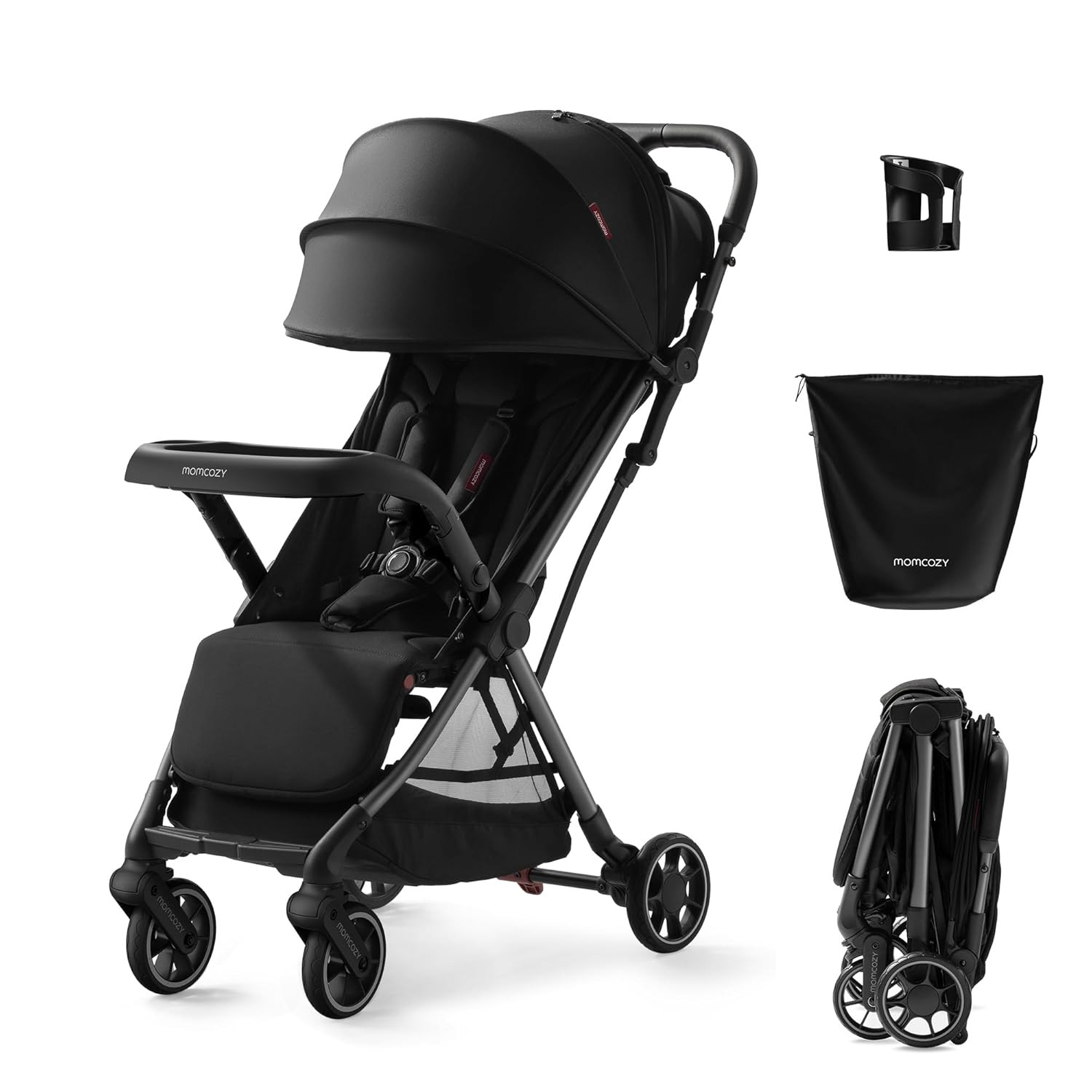 Momcozy ClickGo Lightweight Stroller, Compact Travel Stroller for Airplane with One-Click Fold, B... | Amazon (US)