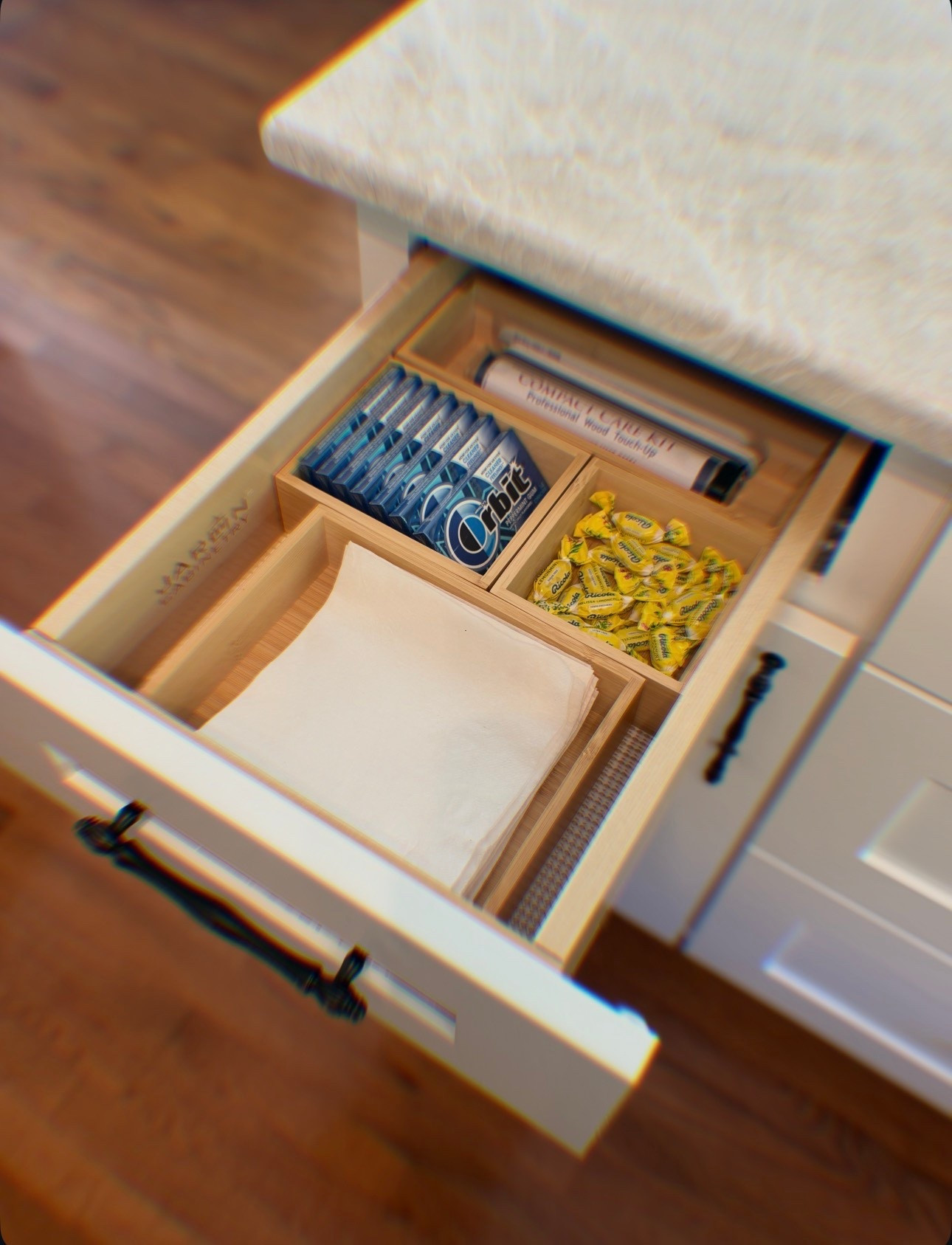 Drawer organizers from Amazon 