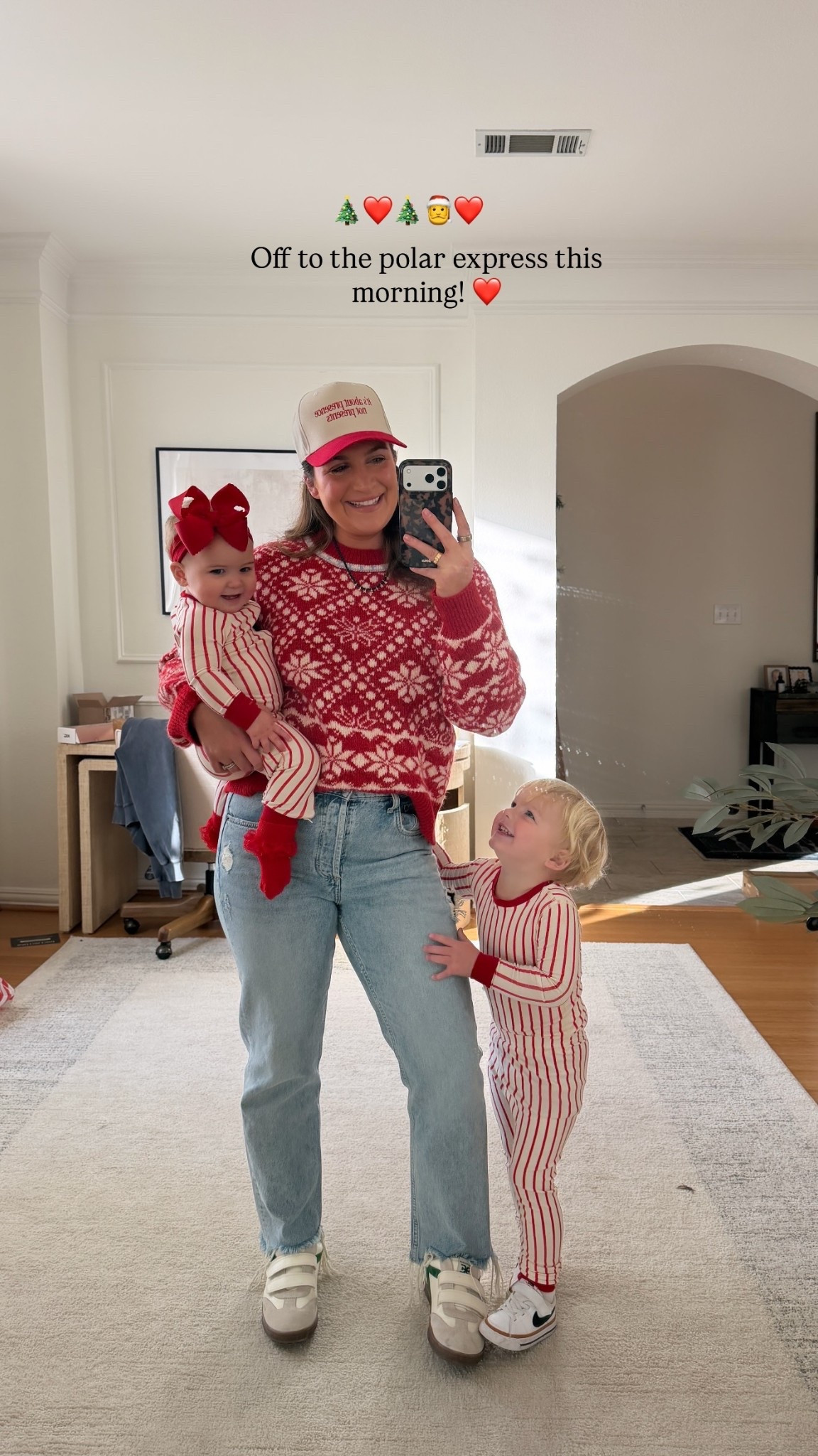 Off to the polar express this morning! ❤️ 🎄❤️🎄🎅❤️