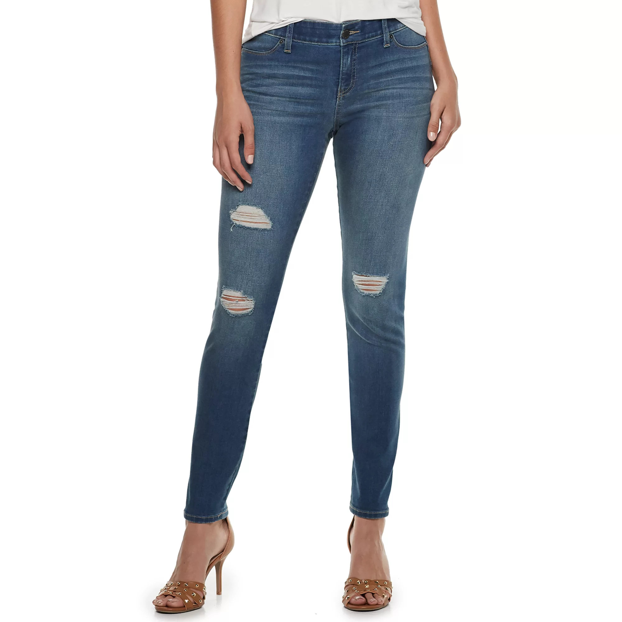 Women's Juicy Couture Flaunt It Seamless Midrise Skinny Jeans | Kohl's