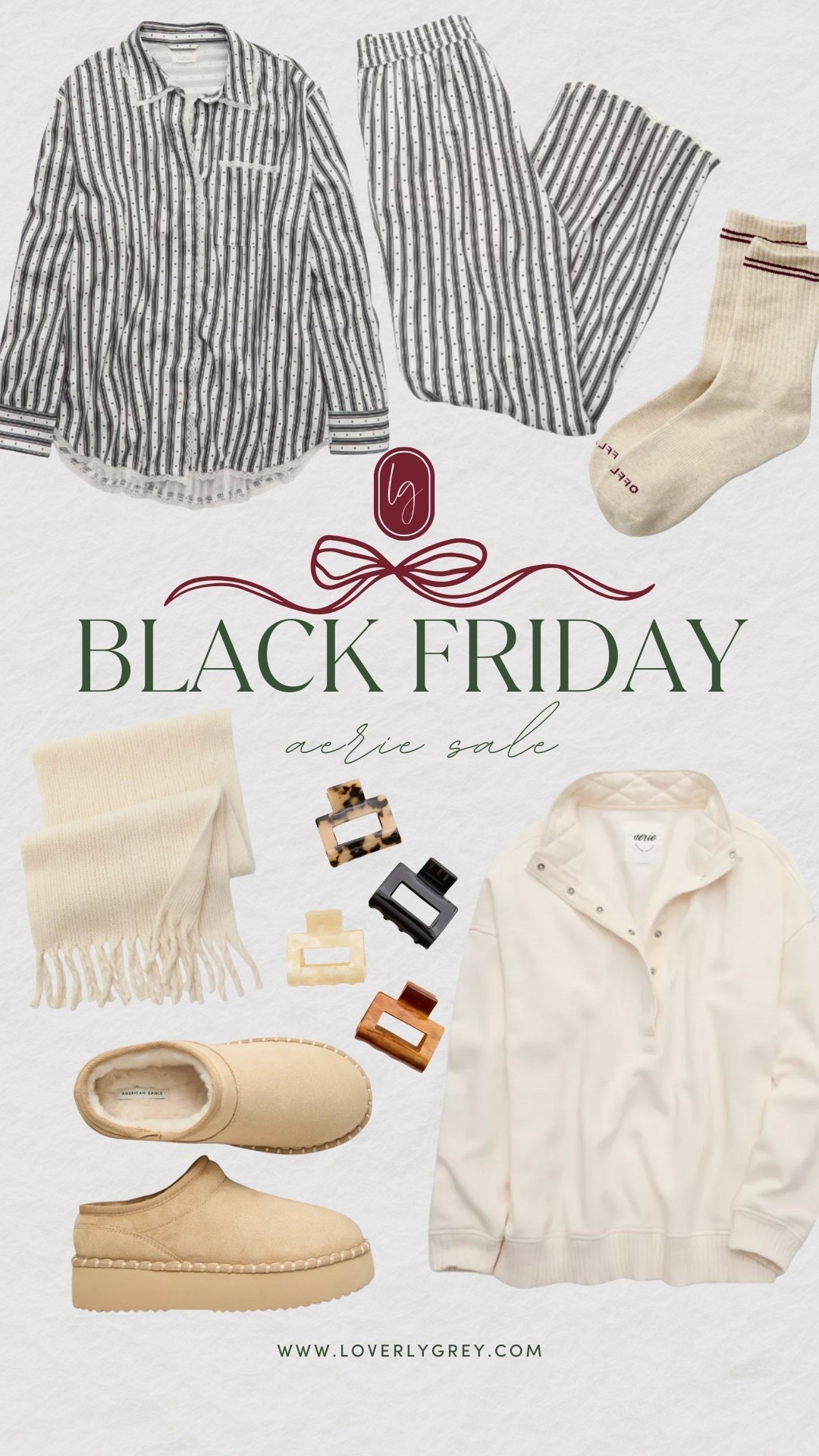 Loungewear and cozy pieces from Aerie! These would make great gifts for her too 👏🏼 everything is on major sale! 

Loverly Grey, aerie sale alert, pajamas on sale 

#LTKSaleAlert #LTKGiftGuide #LTKCyberWeek
