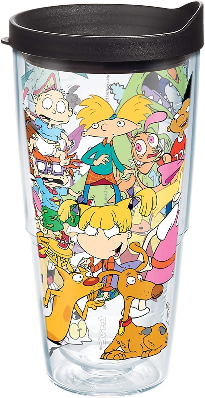 Tervis Made in USA Double Walled Nickelodeon - 90's Group Insulated Tumbler Cup Keeps Drinks Cold... | Amazon (US)