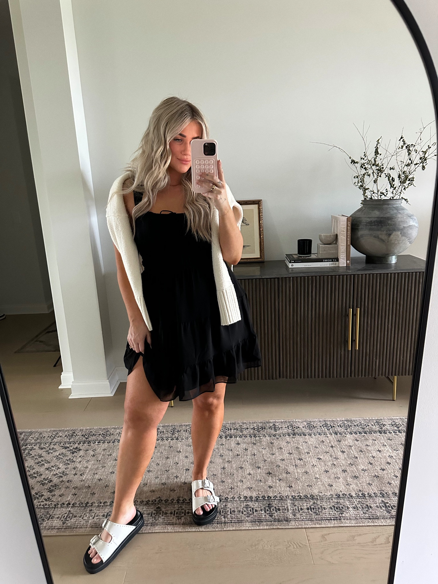 Cute and easy spring dress🖤 I am in a large #spring #sundress  

#LTKstyletip #LTKmidsize