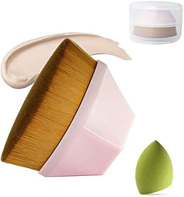 FourPlusOne Petal-Shaped Foundation Brush, Multifunctional Base Makeup Brush, Make up Quickly, Br... | Amazon (US)