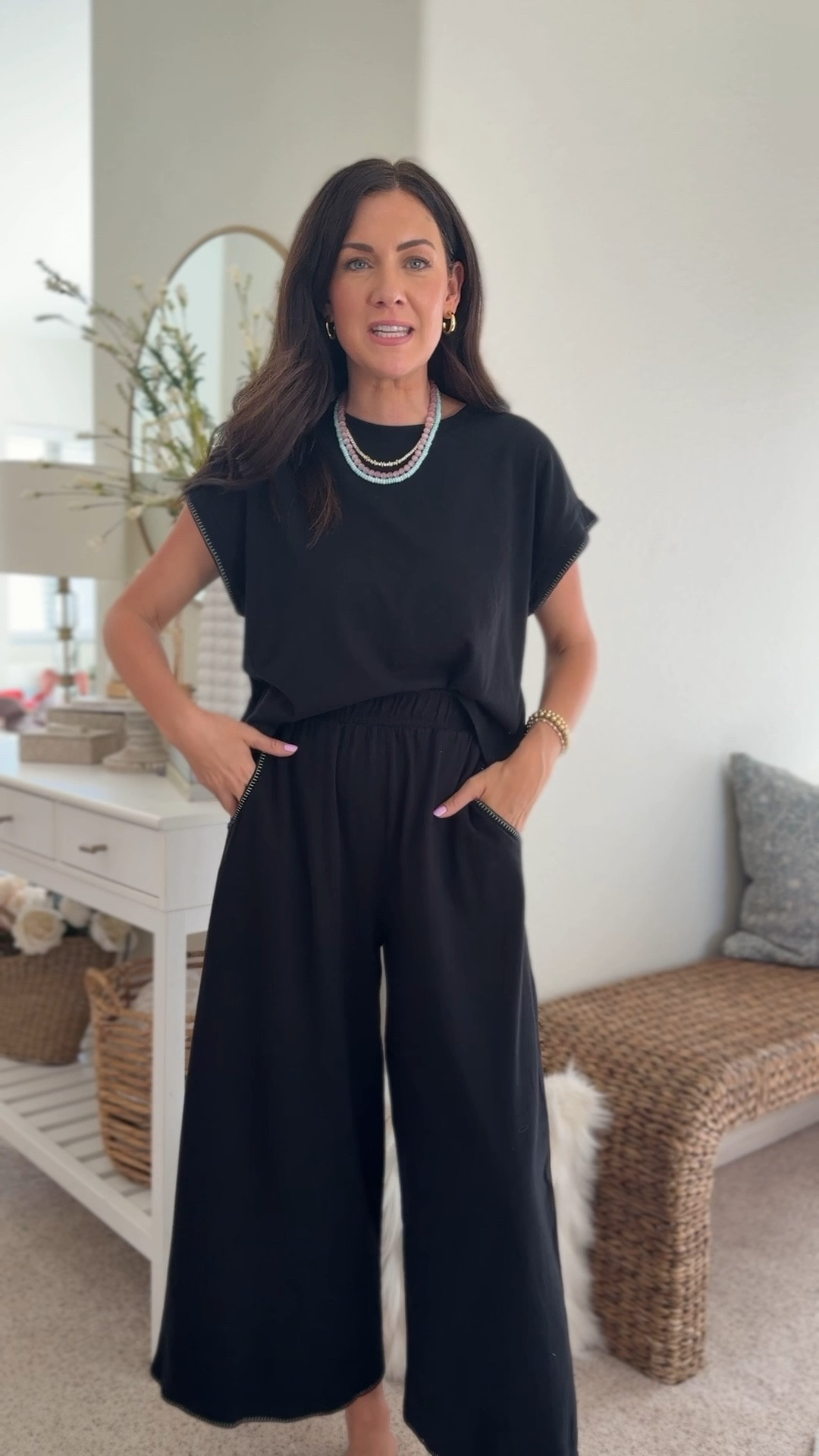 RESTOCKED!!!
Xs pull on pants that are off the charts comfy!
Small tee


#LTKootd #LTKmomlife #LTKSeasonal