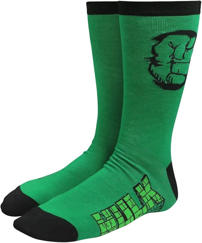 Hulk Fist Logo Pump Men's Crew Socks | Amazon (US)