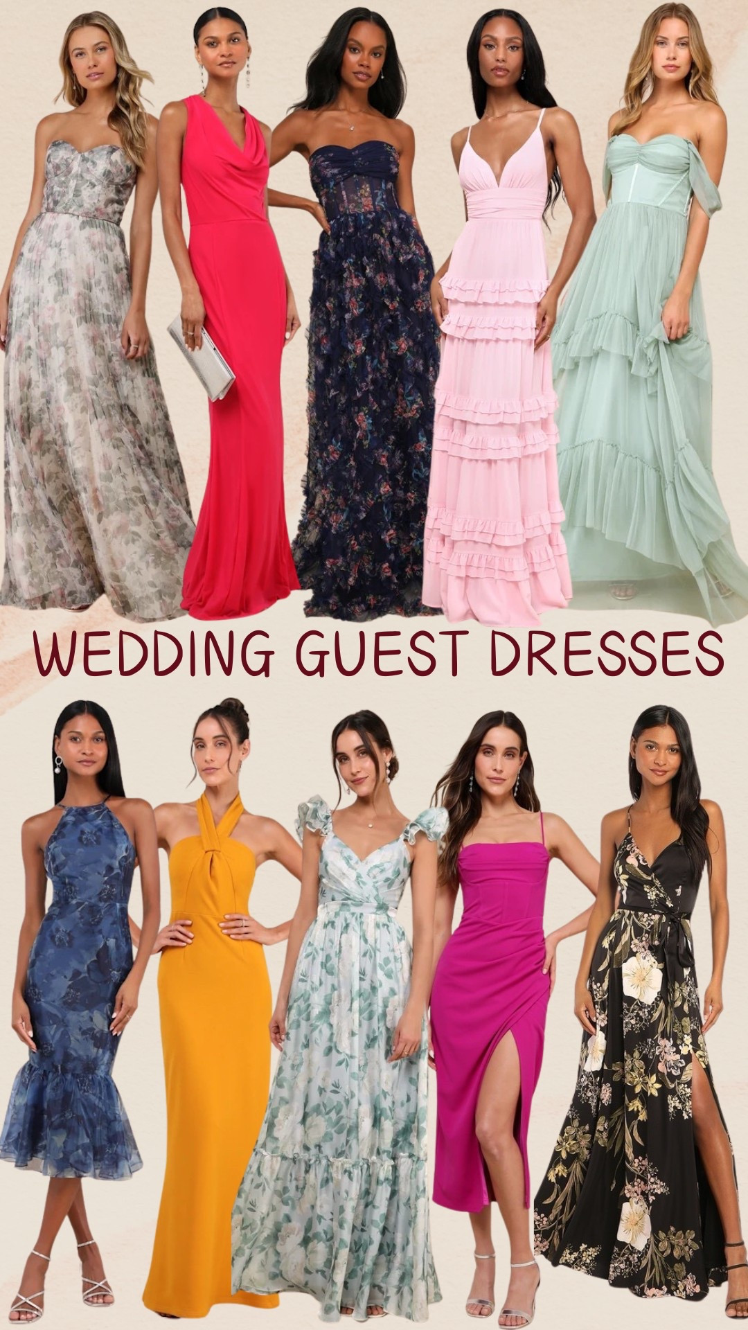Wedding guest dresses for spring/ summer 
Lulus, wedding, wedding guest, gown, dress, spring, summerr

#LTKParties #LTKWedding #LTKStyleTip