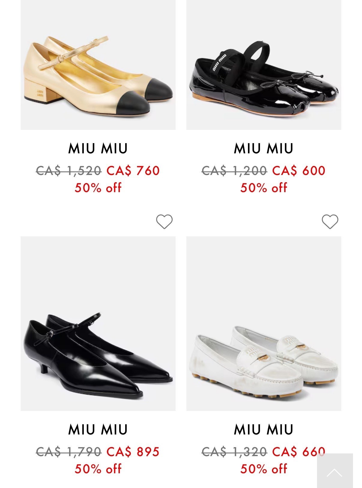 📣 MiuMiu 私促来啦！全场芭蕾鞋 5⃣️折！🔥

姐妹们！！MiuMiu居然搞私促，经典芭蕾鞋居然直接对半砍价！现在不买真的太不理智了😵‍💫
我刚刚入手了这双超百搭的xx色，超级显腿细还巨软糯，直接加入今夏穿搭天花板！

🩰 所有MiuMiu芭蕾鞋都5折
🗓️ 仅限短时间！（手慢无～）
📍戳链接直达入口，https://rsme.plus/UFZSbz

💬评论告诉我你最想入哪双～也欢迎私信我推荐！

#miuMiu #miuMiu私促 #芭蕾鞋 #夏日穿搭 #LTKfinds #LTKsale #LTKdeal