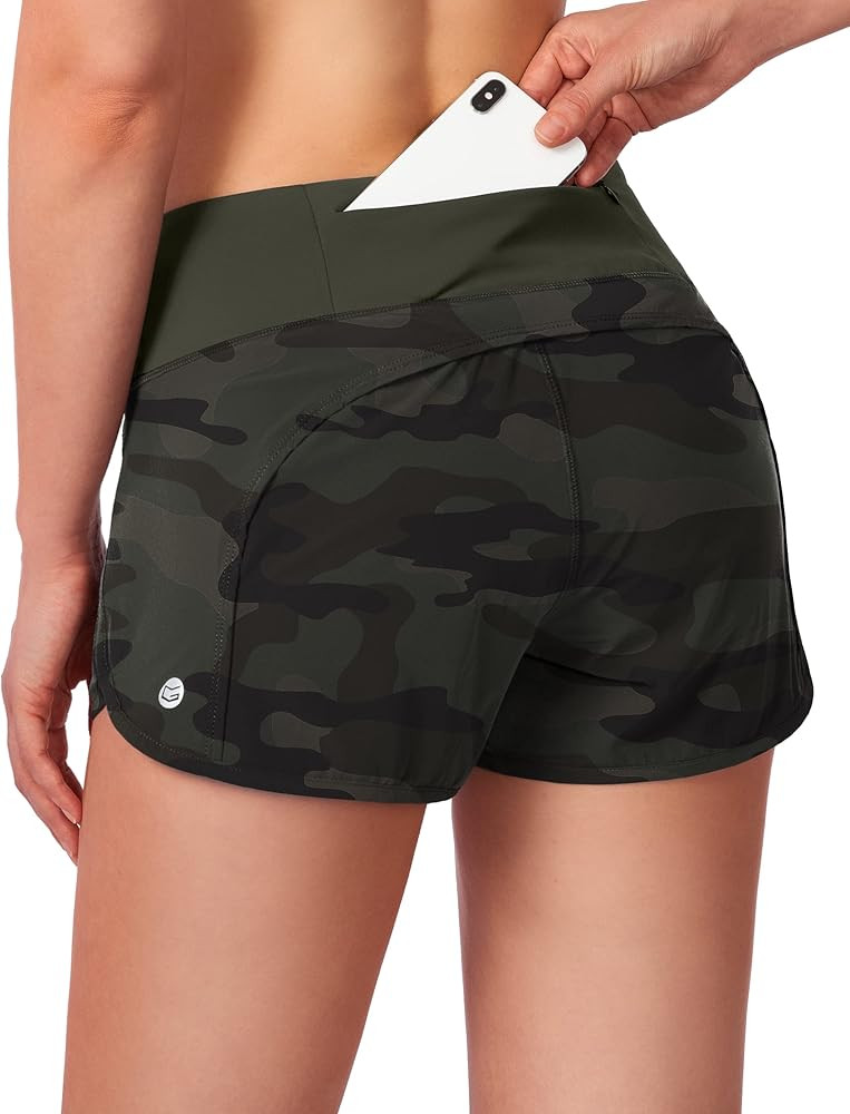 G Gradual Women's Running Shorts with Mesh Liner 3" Workout Athletic Shorts for Women with Phone ... | Amazon (US)