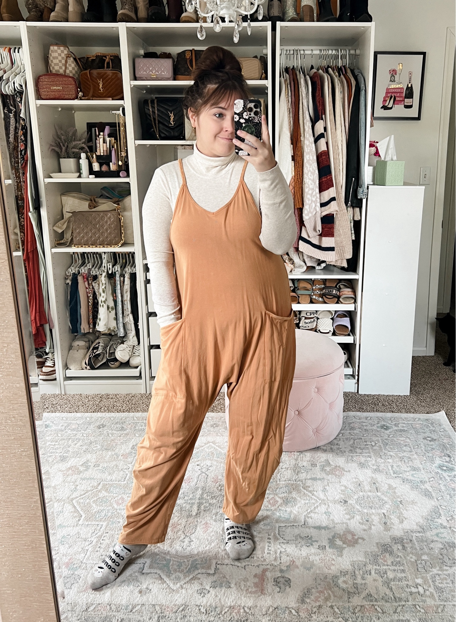 The best jumpsuit for a mom outfit. Honestly so comfy and stretchy. Jumpsuit is from free people. I’m wearing a small. Normally size large in clothing. Wear this jumpsuit as a travel outfit, errands outfit and more 

#LTKSeasonal #LTKmidsize #LTKtravel