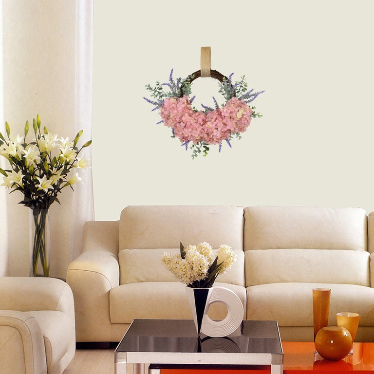 Spring Lavender Hydrangea Wreath Home Decoration Door Hanging Wreath | Walmart (US)