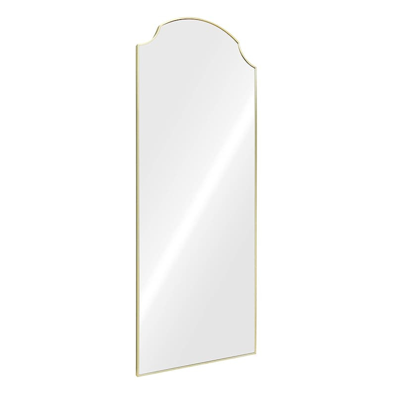 Gold Scalloped Aluminum Leaner Mirror, 27x70 | At Home