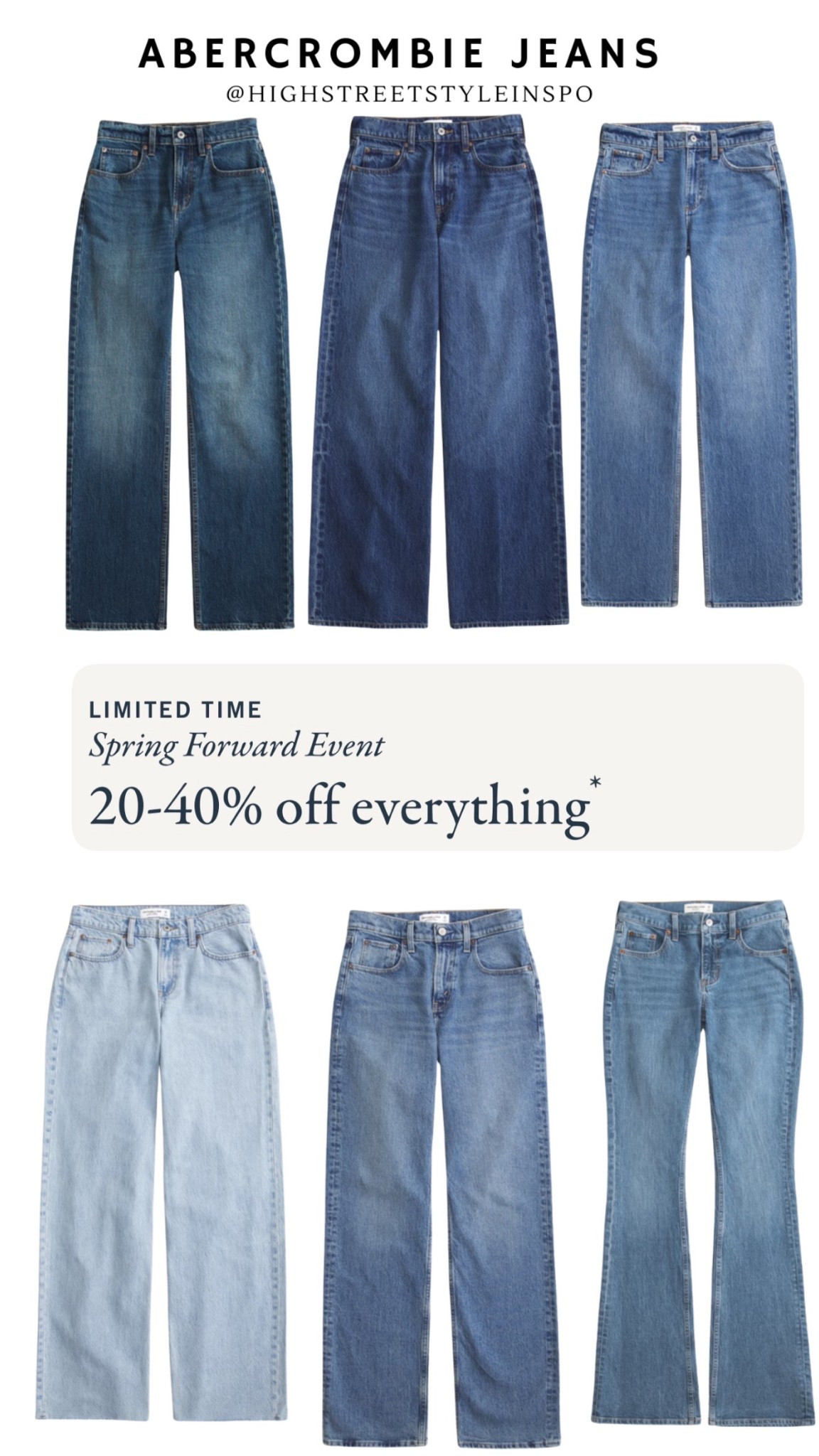 Abercrombie jeans sale ✨

Tags: 
Tags: trending now, spring style, city break, everyday style, elevated basics, capsule wardrobe, summer style, resort wear, vacation, spring fashion, spring outfits, date night outfits 

#LTKunder100 #LTKSeasonal #LTKbasics #LTKcapsule  #LTKvacation  #LTKspring

#LTKeurope #LTKspring #LTKuk