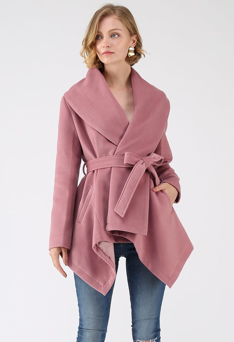 Prairie Rabato Coat in Pink | Chicwish