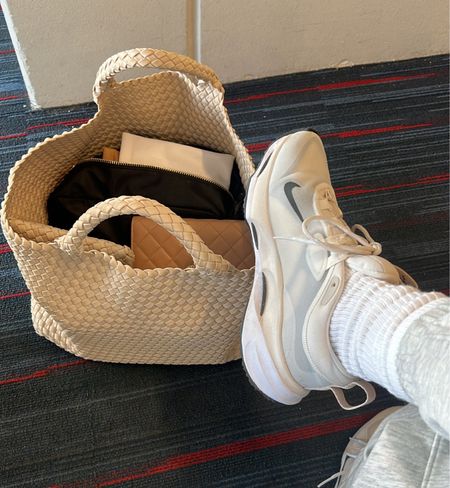 Most comfortable sneakers + love this bag so much! I have the large and it holds a ton ! 

Naghedi bag, Naghedi, Naghedi tote, Nike, Nike sneakers, sneakers, travel outfit, socks, amazon socks, scrunchy socks, neutral sneakers 

#LTKstyletip #LTKtravel