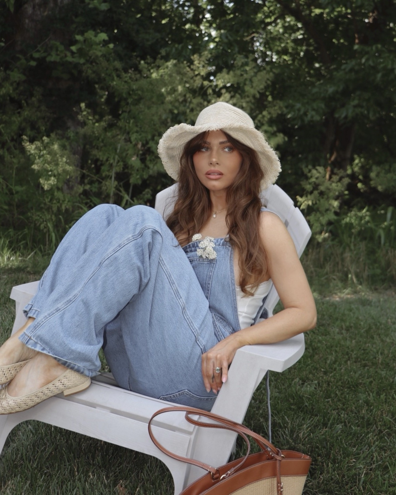 Summer garden outfit 🪴🪏 #overalls #style #denim #flats #summer

#LTKSeasonal #LTKootd