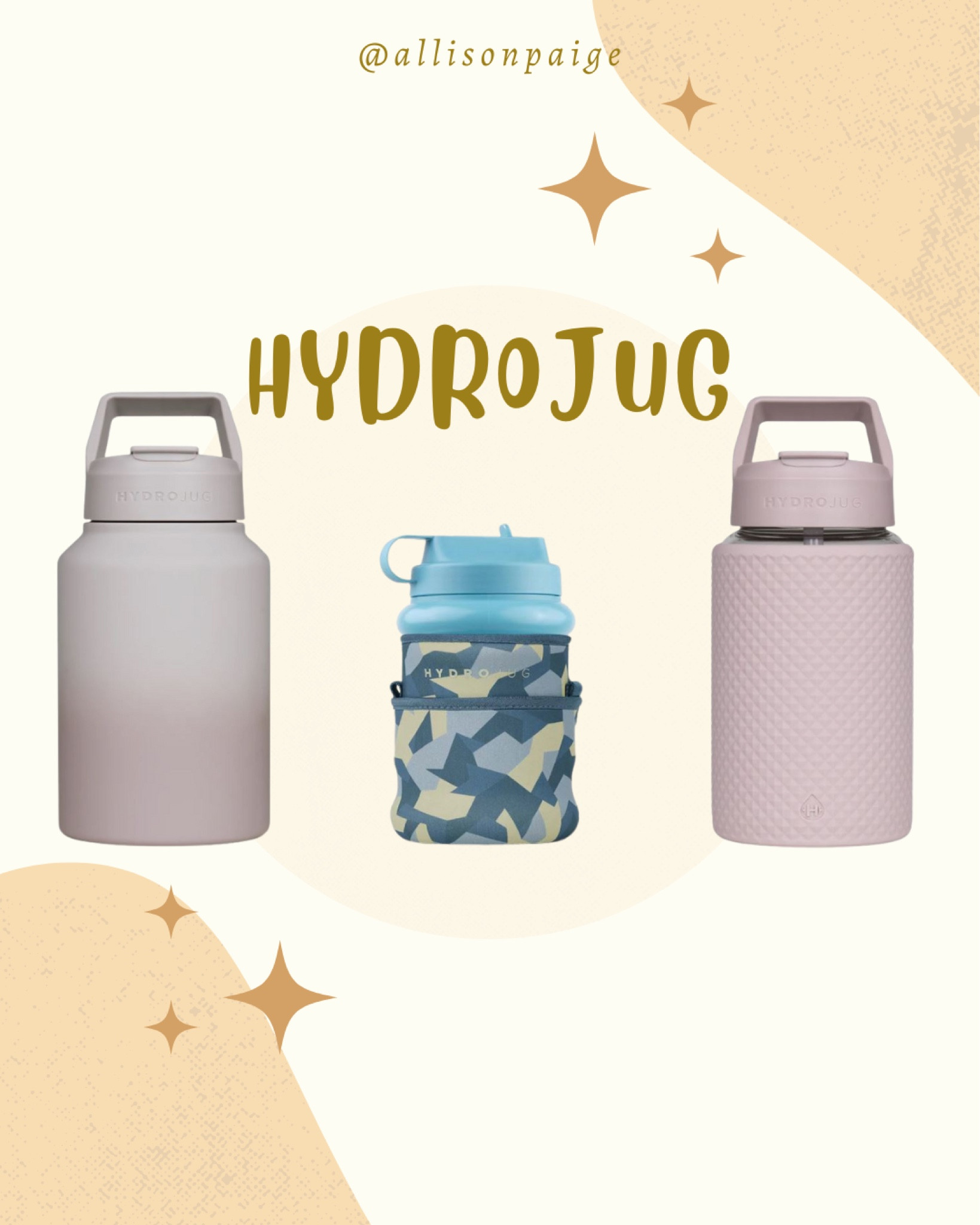 Hydrojug has the best water bottles / water jugs on the market that make it easy to hit your daily water intake goals 🤩 this is the perfect gift for the outdoorsy, athlete, on-the-go person in your life! Give the gift of hydration this holiday season 💦 #ad 

#LTKfit #LTKFind #LTKGiftGuide