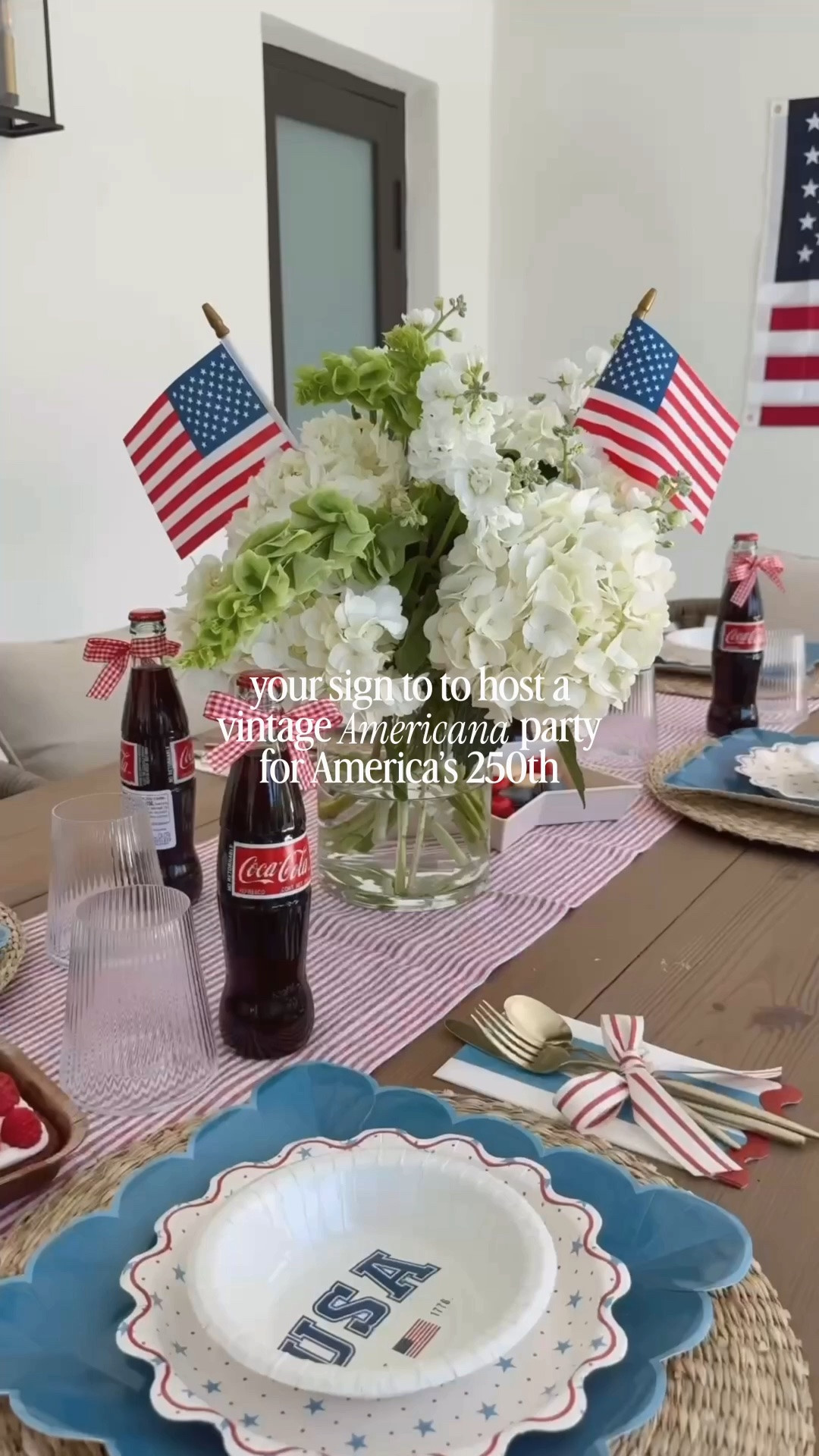 Your sign to host a vintage Americana party for the Fourth of July 🇺🇸🤍✨🧨

#fourthofjuly #vintageamericana #usaflag #hostess #summerentertaining #drinkdispenser #americana #summer #redgingham #table #pool

#LTKSeasonal #LTKHome #LTKfoodie